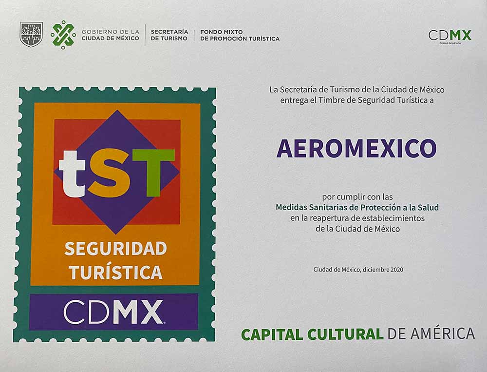 Aeromexico-recibe-Timbre-de-Seguridad-Turística